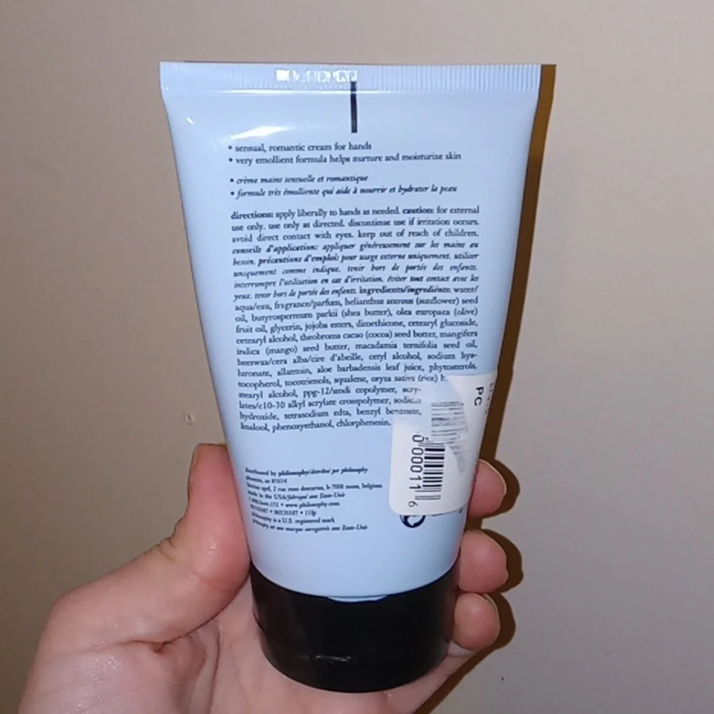 New Sealed PHILOSOPHY Falling In Love Hand Cream 120ml